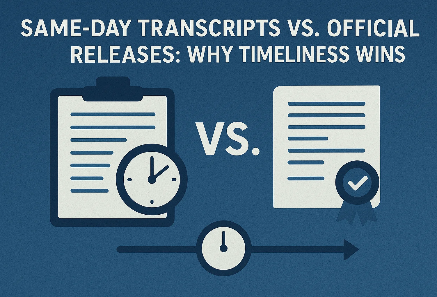 Same-Day Transcripts vs. Official Releases: Why Timeliness Wins